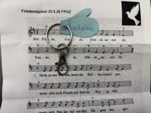 Friedensgebet zum Start ins neue Schuljahr